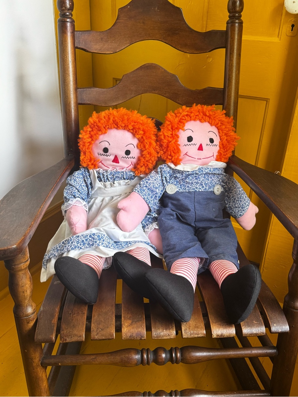 Vintage Raggedy Ann & Andy dolls
